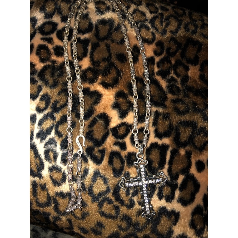Royal Order Med Consort Cross w/CZ on 30” Lily Chain